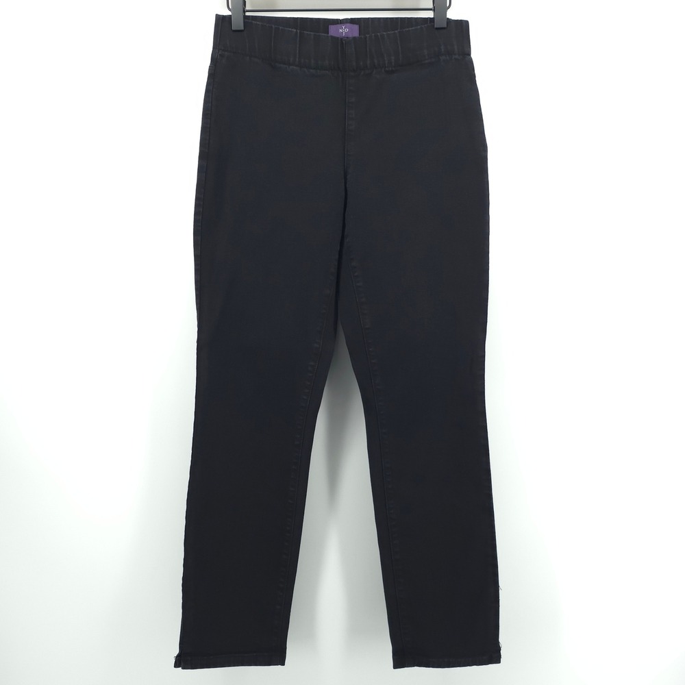 NYDJ Millie Women Pull On Ankle Pants 2 Black Lift Tuck Slimming Stretch Jeans